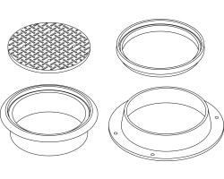 Adjustable Frame, Guider and Cover Set BCM524