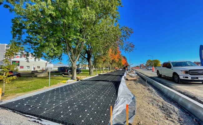 Photo : piste cyclable de Victoriaville